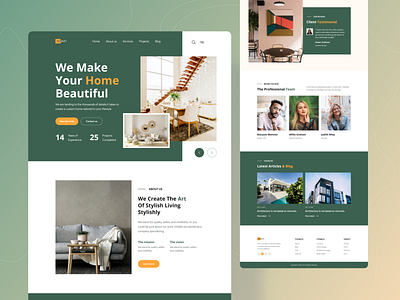 BrightD: Interior Design Landing Page