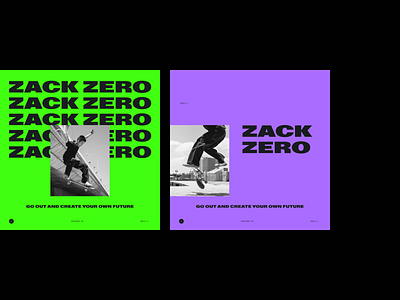 Zack Zero app brand branding concept design desktop illustration interface logo product skate type typogaphy ui ux visual design