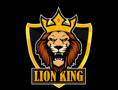 esportlogo lion king animal art design designgraphic esportlogo ilustration lion logo