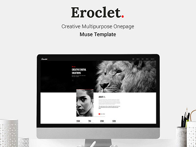 Free Muse Template - Eroclet Creative Multipurpose Muse Template