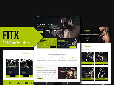FitX - Fitness & Gym Muse Template adobe muse boxing extreme game fitness gym matrial arts multi-purpose rometheme sport template website yoga