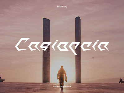 Casiopeia - Futuristic font fiction font future futuristic modern science scifi tech typeface