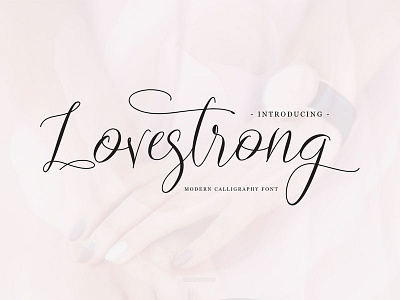 Lovestrong Script font (Free for personal use)