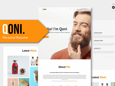 Qoni - Personal/Portfolio PSD template