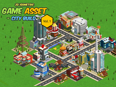 2d Isometric Game Asset City Build Vol 1 By Yahdi Romelo On Dribbble