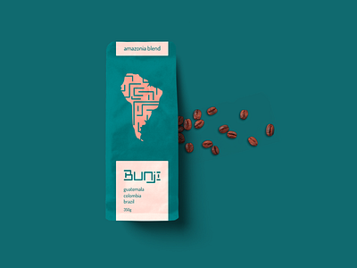 Bunji Roastery packaging design brand identity branding coffee coffee bag coffee bean coffee packaging elegant logo logo design package design packaging packaging design typography visual identity