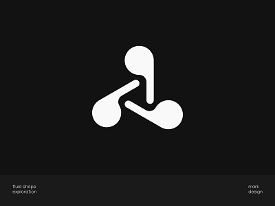 Fluid shape exploration - 2 branding futuristic logo logodesign mark minimal modern simple simplistic startup