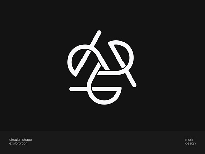 Circular shape exploration - 02 clean mark logo logo design logo designer logo mark mark mark design minimal minimal logo minimal logos monochrome