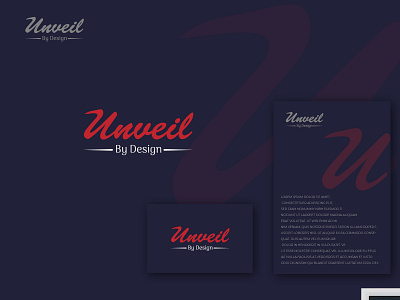 Unveil By design Logo design project