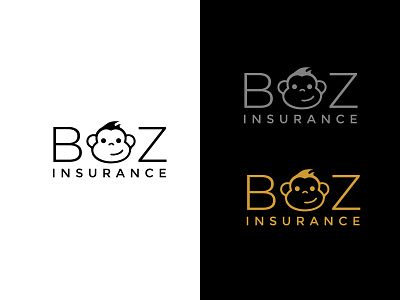 Boz insurance Logo design project branding creative design flat icon identity illustration illustrator logo logotype