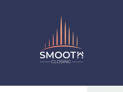 Smooth Closing housing company logo branding houseing logo icon identity logo real estate company vector