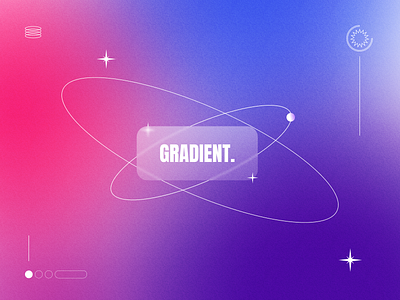 Gritty Gradients with Glassmorphism design graphic design