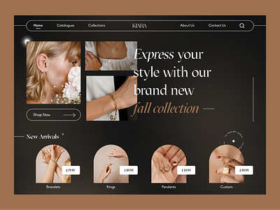 Jewellery Store Landing Page Concept design jewellery landing page online store ui ux web web design