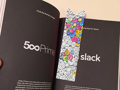 Little Big Bookmark coloring concept book bookmark button coloring illustration mockup offscreen print product slack