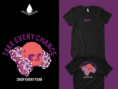 WRDC - FEAR artist artprint artwork artworks clothing brand clothing company clothing design design illustration art illustrations illustrator lotus lotus flower skull skull art skulls tees design teesdesign teeshirt