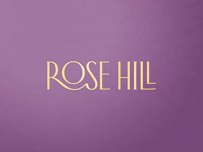Rose Hill — Wordmark label logo logotype packaging wine wine label wine label design wordmark