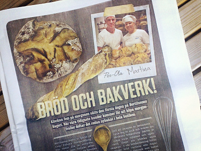 Bertilssons Bageri Coop Newspaper Advert advert bakery bread coop newspaper stefacogrape