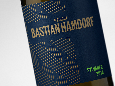 Weingut Bastian Hamdorf Winelabel bottleshot foil label packaging typography wine wine label wine label design