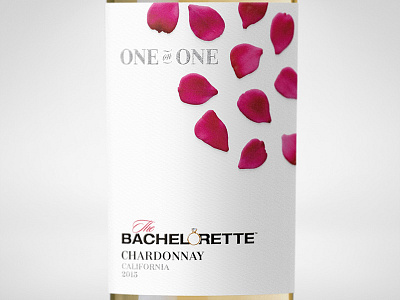 Bachelor Wines - One On One bottleshot label packaging typography wine wine label wine label design