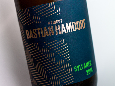 Weingut Bastian Hamdorf Sylvaner 2014 bottleshot label packaging typography wine wine label wine label design