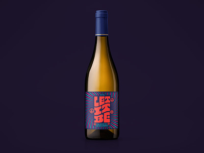 Let It Be Wine Label bottleshot label label design packaging typography wine wine label wine label design