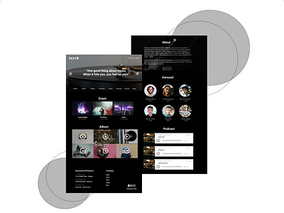 Music Website Design