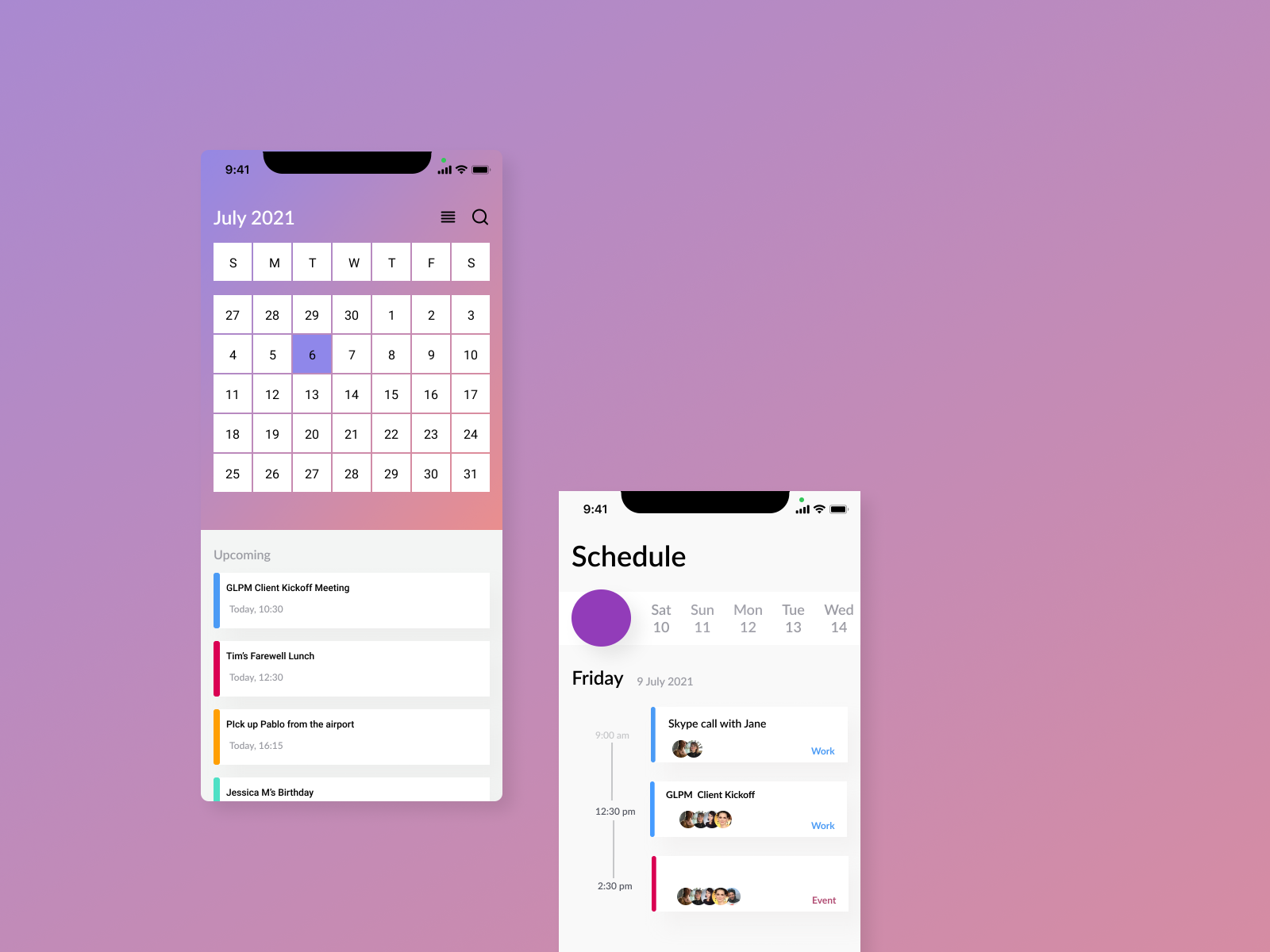 Daily UI - Calendar by Manash Pratim Kashyap on Dribbble