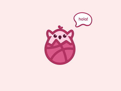 hola! community design dribbble first hatch hello hi hola icon illustration invite new welcome