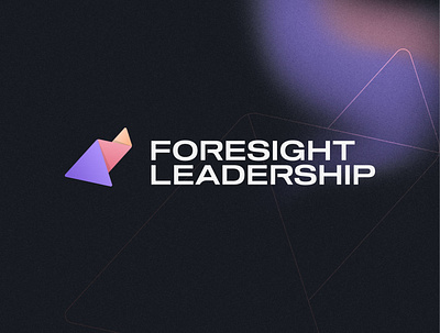 Foresight Leadership Logo Design 3 3d arrow design geometric icon logo modern monogram paper plane simple timeless triangle