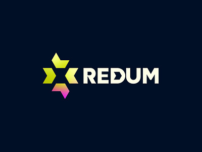 REDUM Logo Design a b c d e f g h i logo arrow colorful design develop forward geometric gradient growth icon j k l m n o p q r logo logo monogram move nft s t u v w x y z logo shape technology techy timeless