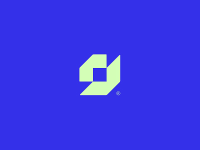 Modified Square Logo construction creative cube gaming geometric hi tech icon icon design logo logo design logo mark minimalistic modern rectangular simple square strong technology