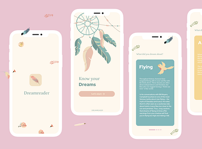 Dream Reader App Concept app design minimal ui