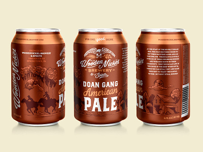 Wooden Nickel Brewing - Doan Gang American Pale beer brew brewery can craft label