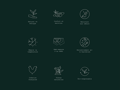 Pictograms - Mister Greenzzly bamboo bear brand branding clothes design drawing fashion graphic grizzly illustration lingerie logo logotype man nature picto pictogram pictos underwear