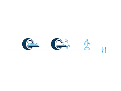 Patient pathway - EK brand brand design brand identity branding care corporate design graphic graphic design health healthcare logo logo design logotype medical mri pictogram scanner