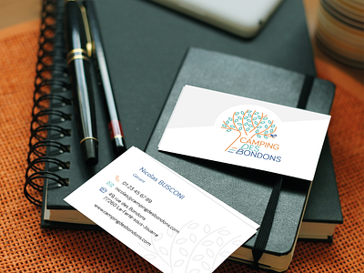 Business card - Camping des Bondons