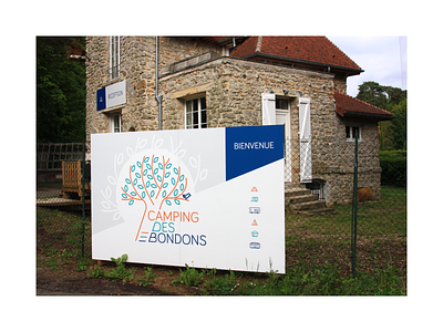 Welcome signage - Camping des Bondons