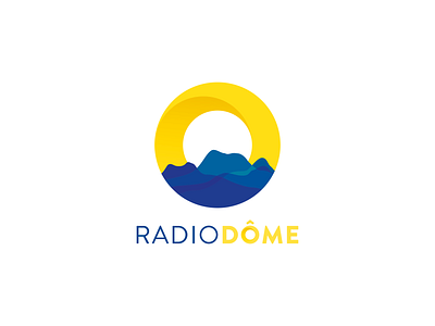 Logo - Radiodôme brand brand design brand identity branding care corporate design graphic graphic design health healthcare logo logo design logotype medical minimal minimalist radiology topography volcano