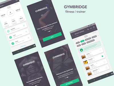 GymBridge fitness | trainer app branding design gym gym app healthcare typography ui ux workout workout app workout of the day workout tracker