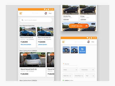 Car Sell/trade mockup car car sell cars cars mockup mobile app design mobile first trading ui upload ux