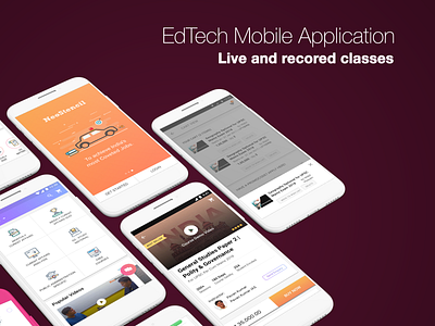 NeoStencil Android App app flow edtech app education education app mobile app ui onboard app