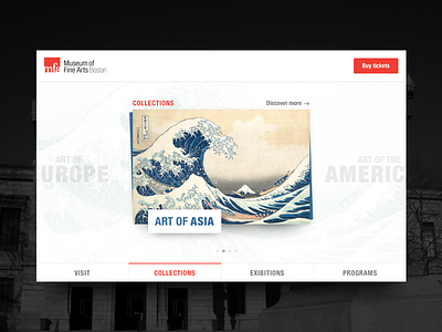 DailyUI 003 - Landing page 003 asian art boston dailyui defused shadow landing page light mfa museum of fine art