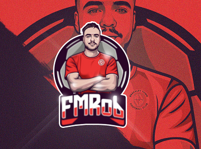 Mascot Logo Portrait "FMRob" design gaming logo mascotlogo streamer twitch twitch logo youtubegaming