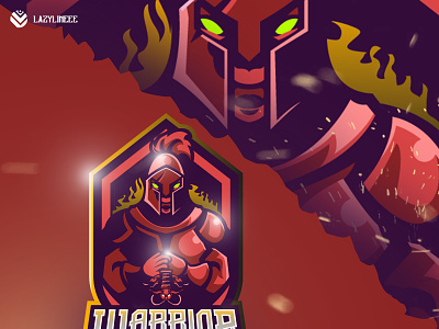 Mascot Logo Esport "Warrior" gamer gaming logo mascotlogo streamer twitch youtubegaming