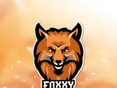 FOXXY ESPORT LOGO facebookgaming gamer logo logogaming mascotlogo twitch vector youtubegaming