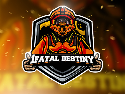 1 Fatal Destiny MASCOT LOGO facebookgaming gamer gaming logogaming mascotlogo twitch youtubegaming