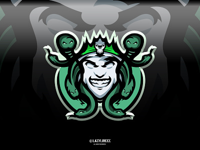 MEDUSA MASCOT LOGO branding design esport facebookgaming gamer logogaming mascotlogo streamer twitch twitch logo