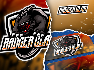 Badger Honey Mascot Logo design facebookgaming gamer gaming illustration logo mascotlogo streamer twitch youtubegaming