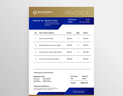 Invoice Design