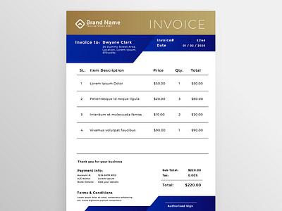 Invoice Design